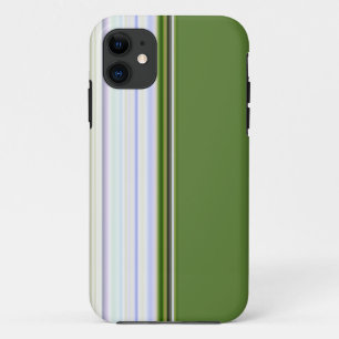 White on Green Vertical Lines iPhone 5 Fall Case-Mate iPhone Hülle