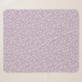 White on Mauve | Muster für Linoldruckstars Sherpadecke