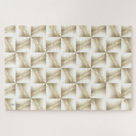 White on White Abstrakt Jigsaw Puzzle