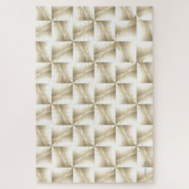 White on White Abstrakt Jigsaw Puzzle