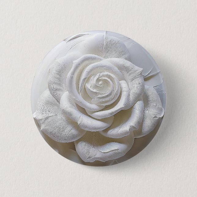 White on White - Skulptur Rose Button (Vorderseite)