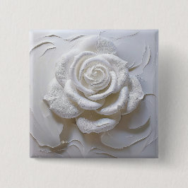 White on White - Skulptur Rose Button