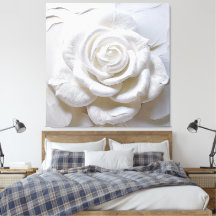 White on White - Skulptur Rose