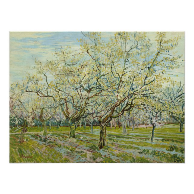 White Orchard von Vincent Van Gogh Poster (Vorderseite)