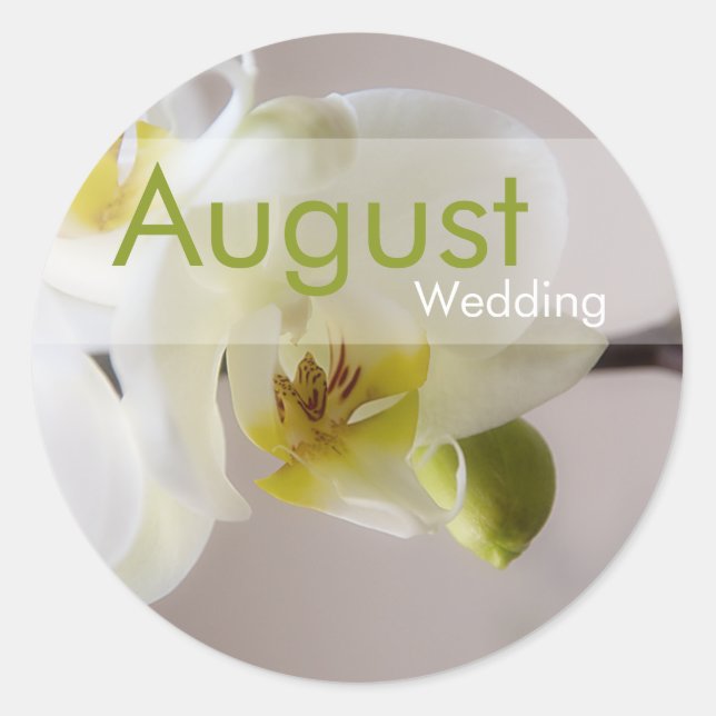 White Orchid ・ August Wedding Sticker (Vorderseite)