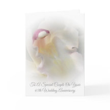 White Orchid Personalisiert 65. Hochzeitstag