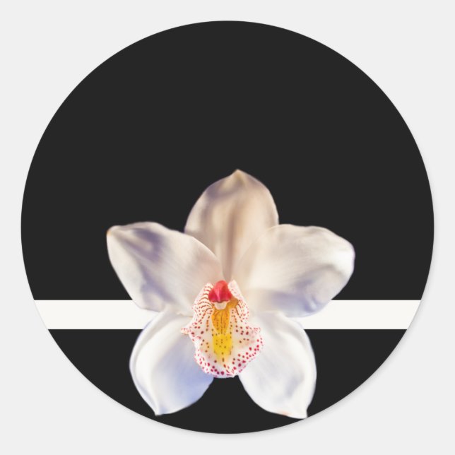 White Orchid Umschlag Aufkleber Event W.. - Indivi (Vorderseite)