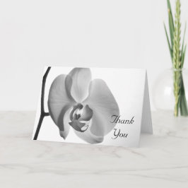 White Orchid Vielen Dank Dankeskarte