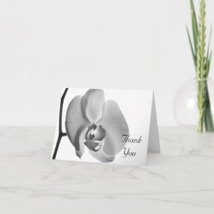 White Orchid Wedding Bridesmaid Vielen Dank Dankeskarte