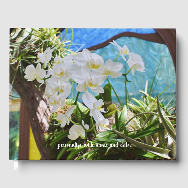 White Orchids Gästebuch (Vorderseite)
