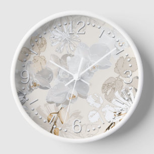 White orchids on a light cream   uhr