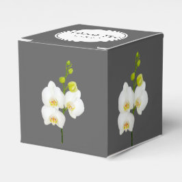 White Orchids Wedding Vielen Dank Geschenkschachtel