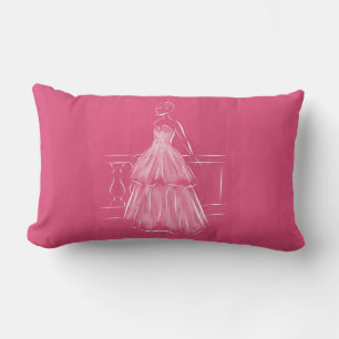 White Out Negative Space Gown Lendenkissen