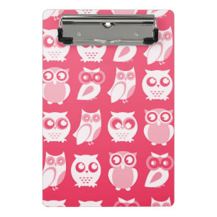 White Owls Mini-Zwischenablage Mini Klemmbrett