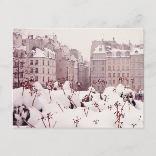 White Paris Postkarte (Vorderseite)