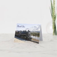 White Pass Zug in Snow Danke Karte