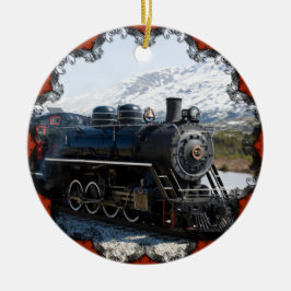White Pass Zug in Snow Ornament