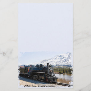White Pass Zug in Snow Stationery Briefpapier