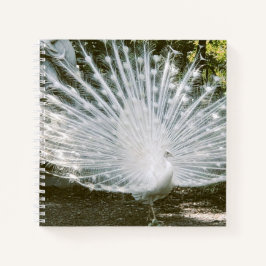 White Peacock Note Book Notizbuch