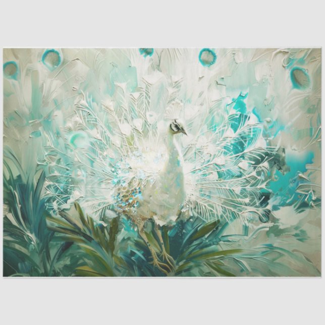 White Peacock Seidenpapier (Vorderseite)