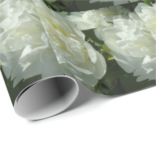 White Peonies Geschenkpapier