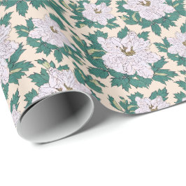 White Peonies Geschenkpapier