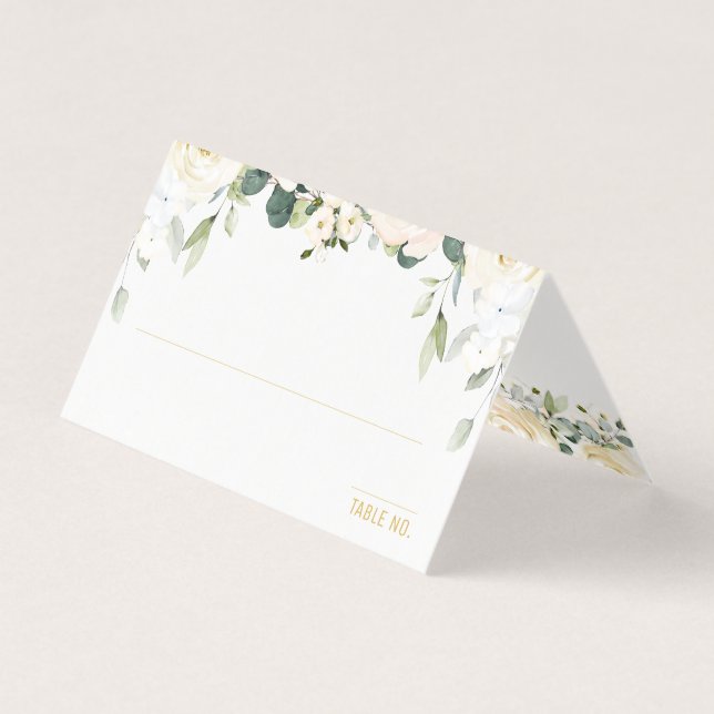 White Peony Epiphany Hochzeitsplatz (Vorderseite)