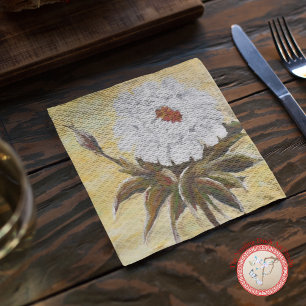 White Peony Serviette