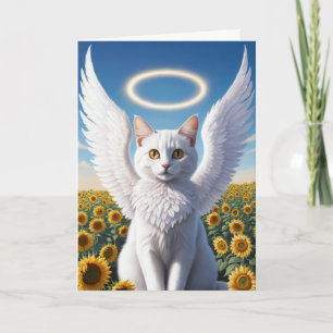 White Persian Angel Karte