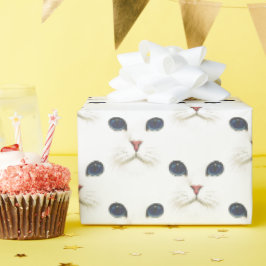 White Persian Cat Face Geschenkpapier