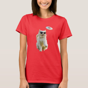 White Persian Disk Golf T-Shirt