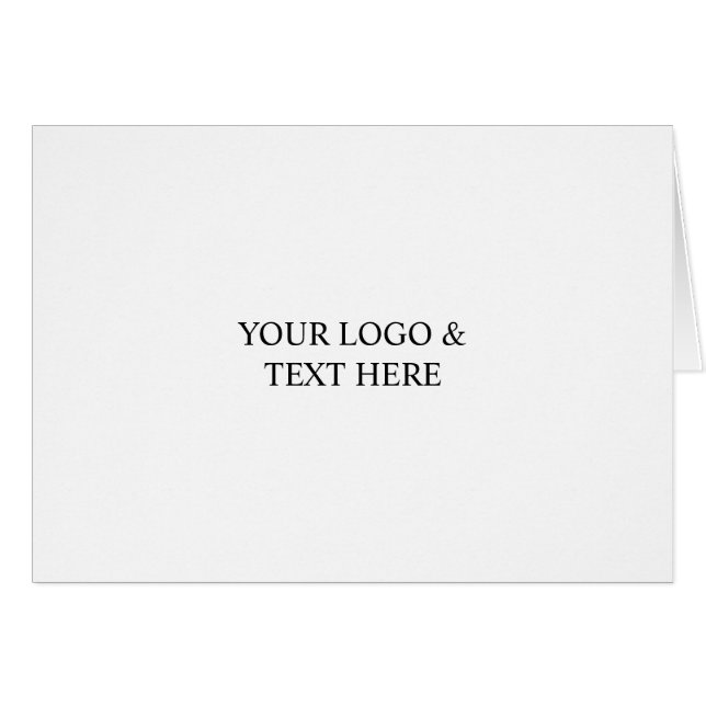 White Personalized – Your Logo & Text Here (Vorderseite (Horizontal))