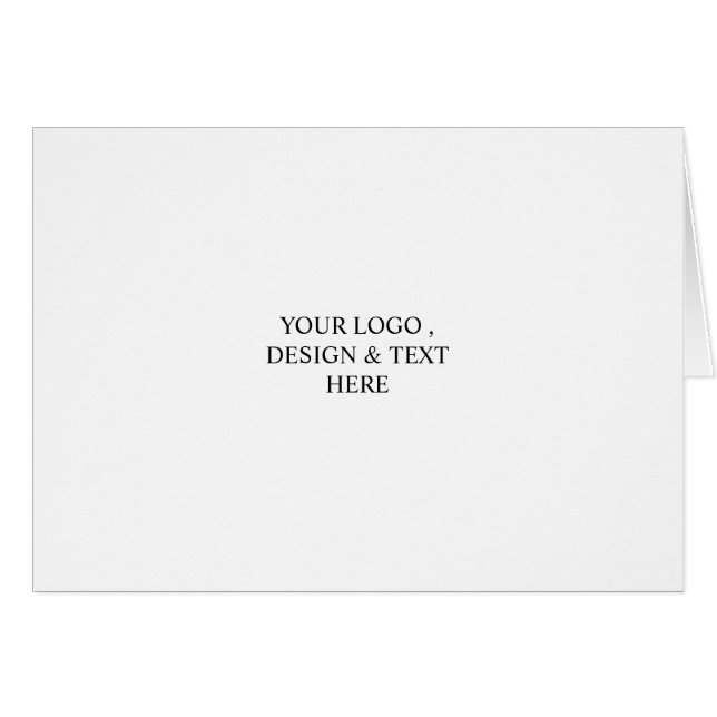White Personalized – Your Logo & Text Here (Vorderseite (Horizontal))