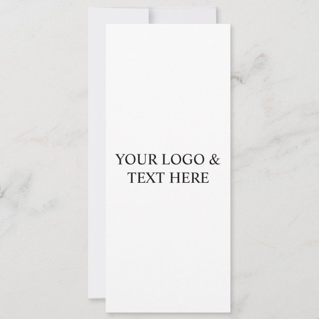 White Personalized – Your Logo & Text Here Einladung (Vorderseite)