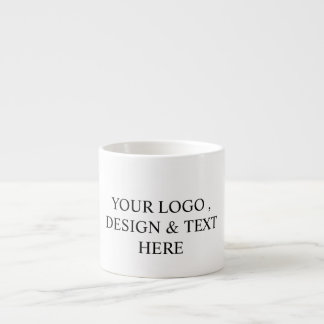 White Personalized – Your Logo & Text Here Espressotasse