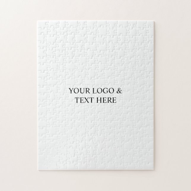 White Personalized – Your Logo & Text Here Puzzle (Vertikal)