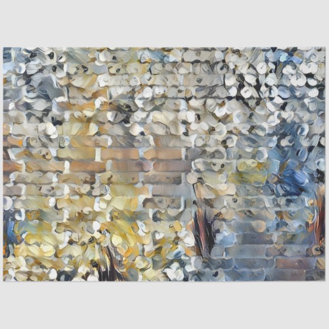 White Petals Wall Art Dream Seidenpapier (Vorderseite)