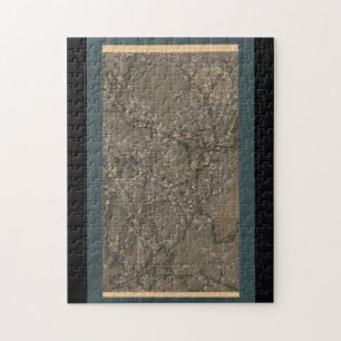 White Pflaumen und Mond - Itō Jakuchū Art Puzzle