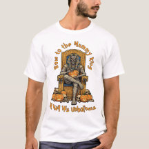 🤍 White Pharaoh Mummy Halloween T-Shirt 🎃 👑
