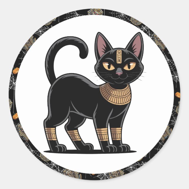 🤍 White Pharaoh Mummy Stickers 🎃 👑 (Vorderseite)