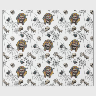 🤍 White Pharaoh Mummy Tissue Paper 🎃 👑 Geschenkpapier