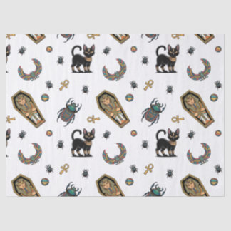 🤍 White Pharaoh Mummy Tissue Paper 🎃 👑 Seidenpapier