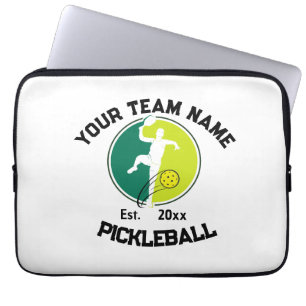 White Pickleball Club Team Player Pickler Custom Laptopschutzhülle
