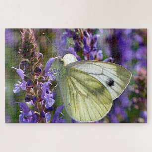 White Pieris Rapae Butterfly. Puzzle