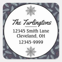 White Pine Boughers Feathers Holly Rücksendeadress