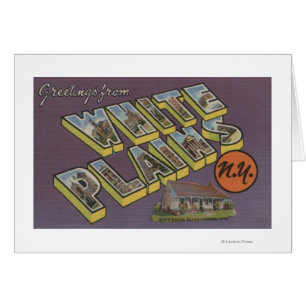 White Plains, New York - große Buchstabe-Szenen