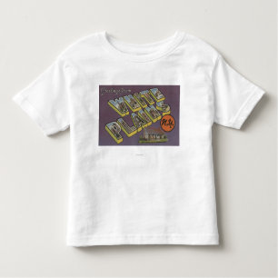White Plains, New York - große Buchstabe-Szenen Kleinkind T-shirt