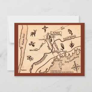 White Plains NY Vintage-Postkarte  Postkarte