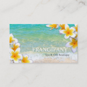 White Plumeria Beach Spa Resort Boutique B&B Visitenkarte