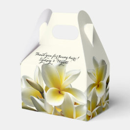 White Plumeria Blume Hochzeitsempfang Box Geschenkschachtel